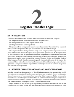 2Register Transfer Logic