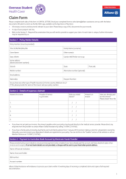 Claim Form - Allianz Global Assistance