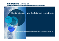 Digital strategy and the future of recruitment
