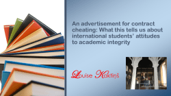 Measuring international students` plagiarism in a private HE provider