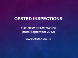 Ofsted Inspections - CHEACHERSINCHICHESTER