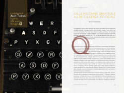dalla macchina universale all`intelligenza artificiale