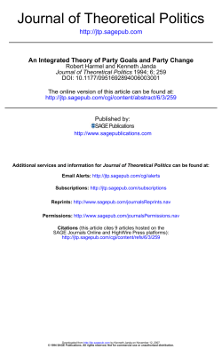 Journal of Theoretical Politics