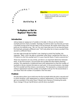 Activity 4 To Replace or Not to Replace? That Is the Question