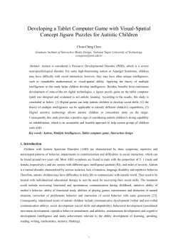 Developing a Tablet Computer Game with Visual