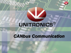 CANbus , Layer 2 - Unitronics Forum