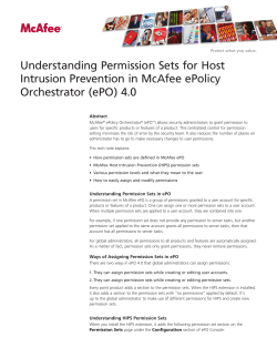 Understanding Permission Sets for Host Intrusion Prevention in
