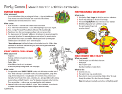 Party Games | Make it fun with activities for the kids.