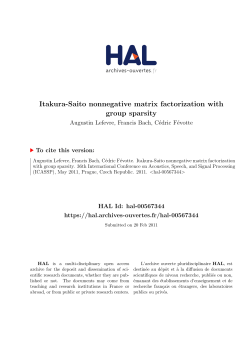Itakura-Saito nonnegative matrix factorization with group sparsity