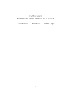 MatConvNet: Convolutional Neural Networks for MATLAB