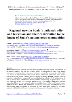 3. The daily presence of regional news in radio and television