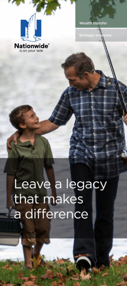 Leave a legacy that makes a difference