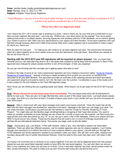 Team Managers - you are cc`d on this email either because 1) you