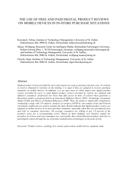 the use of free and paid digital product reviews on mobile devices in