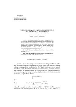 There is a one-to-one correspondence between probability