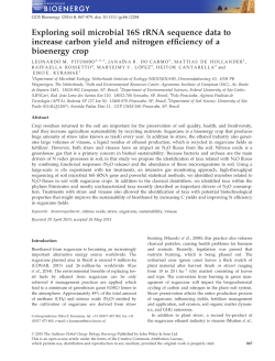 Exploring soil microbial 16S rRNA sequence data to increase