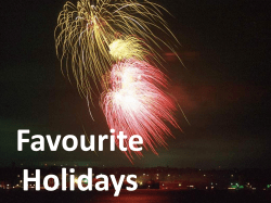 Favorite Holidays
