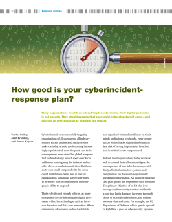 How good is your cyberincident- response plan?