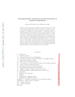 Path-dependent Hamilton-Jacobi equations in infinite dimensions