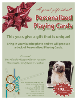 Personalized Playing Cards - Scott`s Discount Printing