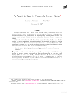 An Adaptivity Hierarchy Theorem for Property Testing