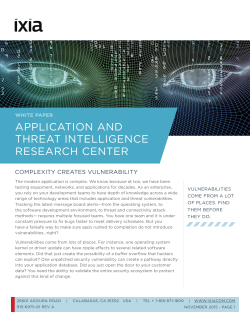 application and threat intelligence research center