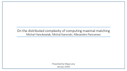 On the distributed complexity of computing maximal matching