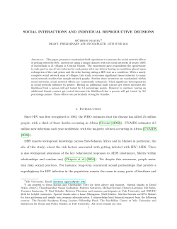 social interactions and individual decisions