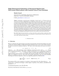 High-Dimensional Estimation of Structured Signals from Non