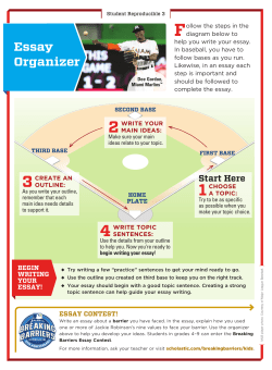 Essay Organizer