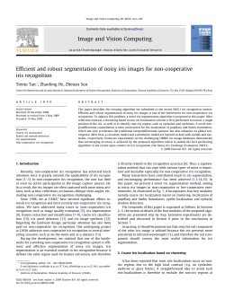 Efficient and robust segmentation of noisy iris images for non