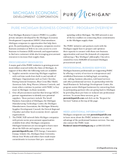 pure michigan business connect - Michigan Economic Development