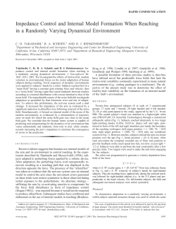 Impedance control and internal model formation when