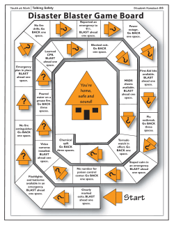 Disaster Blaster Game Board Start