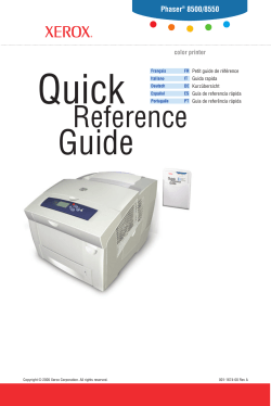 Quick Reference Guide