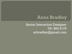 Anna Bradley - arbradley.net