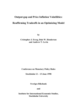 Output-gap and Price Inflation Volatilities: Reaffirming Tradeoffs in