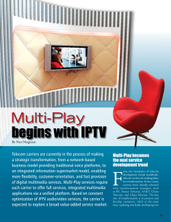 begins with IPTV Multi-Play