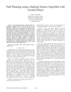 Path Planning using a Spiking Neuron Algorithm with Axonal Delays