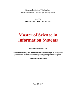 4. assessment process - Stevens Institute of Technology