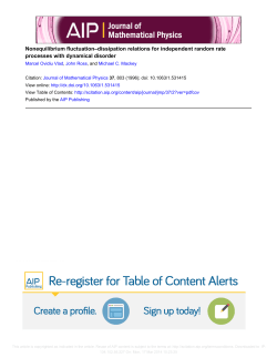 Nonequilibrium fluctuation&ndash;dissipation relations for independent