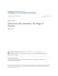 Distraction and Community: The Magic of Playtime