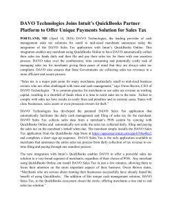 DAVO Technologies Joins Intuit`s QuickBooks Partner Platform to