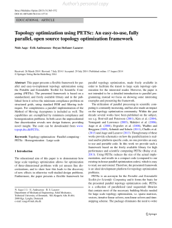 Topology optimization using PETSc: An easy-to-use