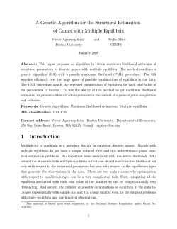 A Genetic Algorithm for the Structural Estimation of