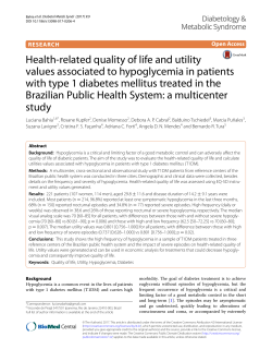 Health-related quality of life and utility values associated to