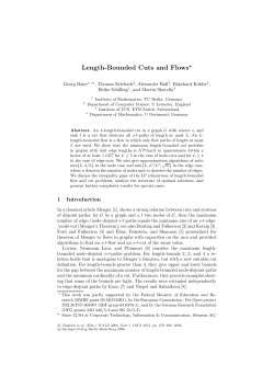 Length-Bounded Cuts and Flows