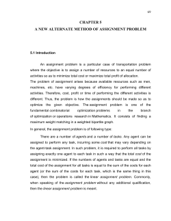 chapter 5 a new alternate method of assignment