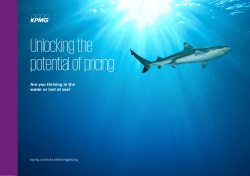 Unlocking the potential of pricing