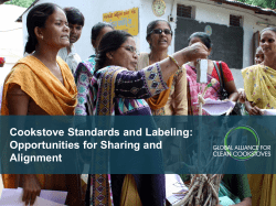 Cookstove Standards and Labeling